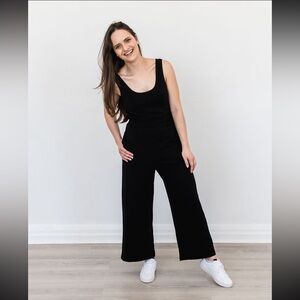 Franc black jumpsuit with pockets size medium